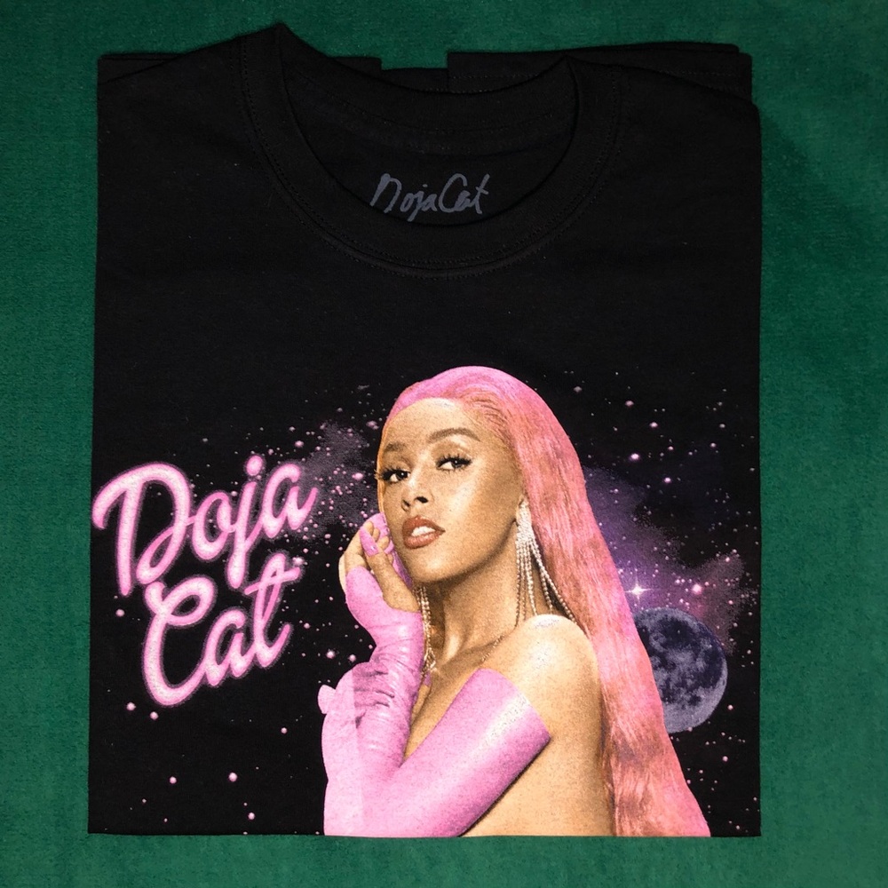 Doja Cat “Galaxy” Hot pink Black T-shirt